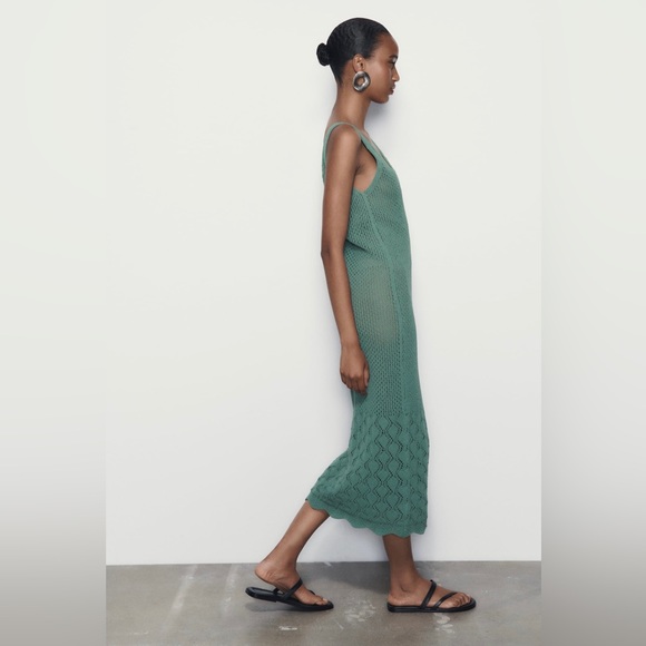 ZARA STRAPPY CHENILLE DRESS - Picture 5 of 5